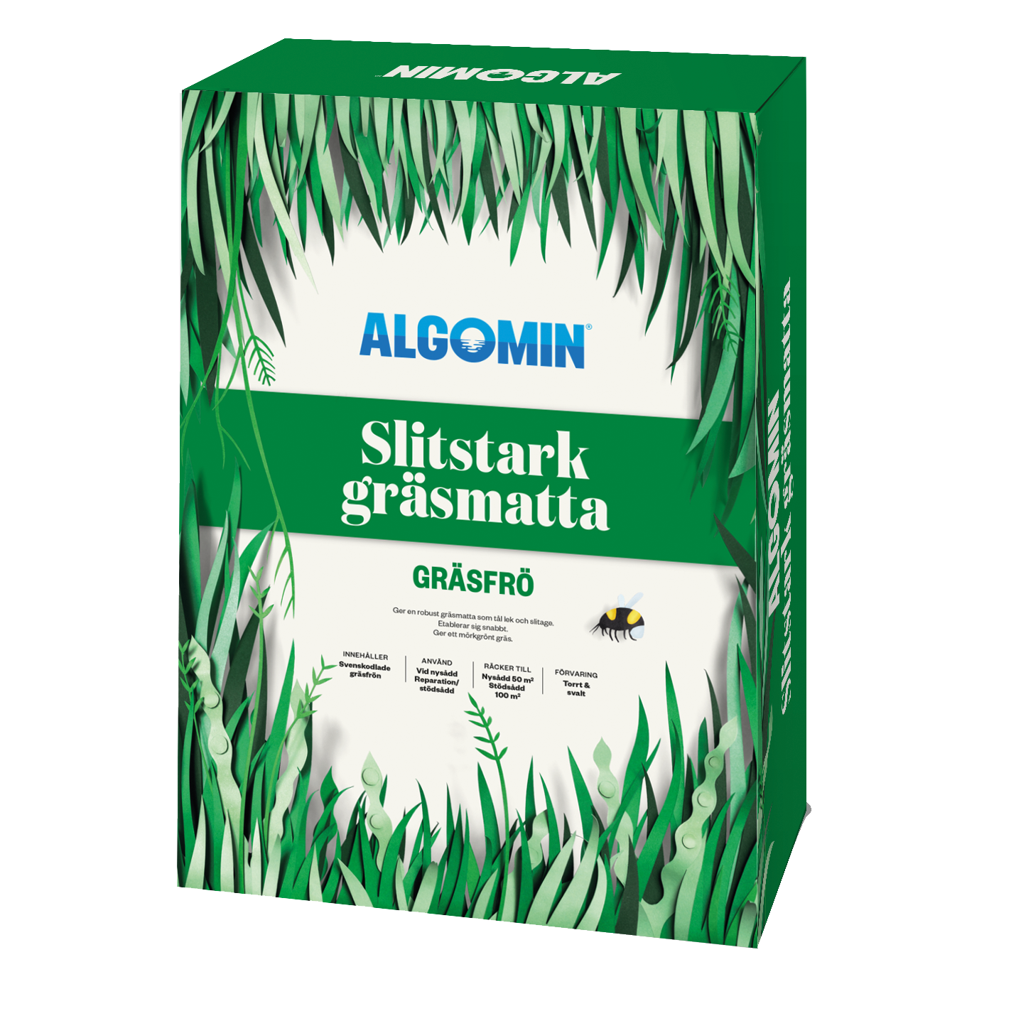 Algomin Gräsfrö 'Slitstark Gräsmatta' 1kg - Fröer
