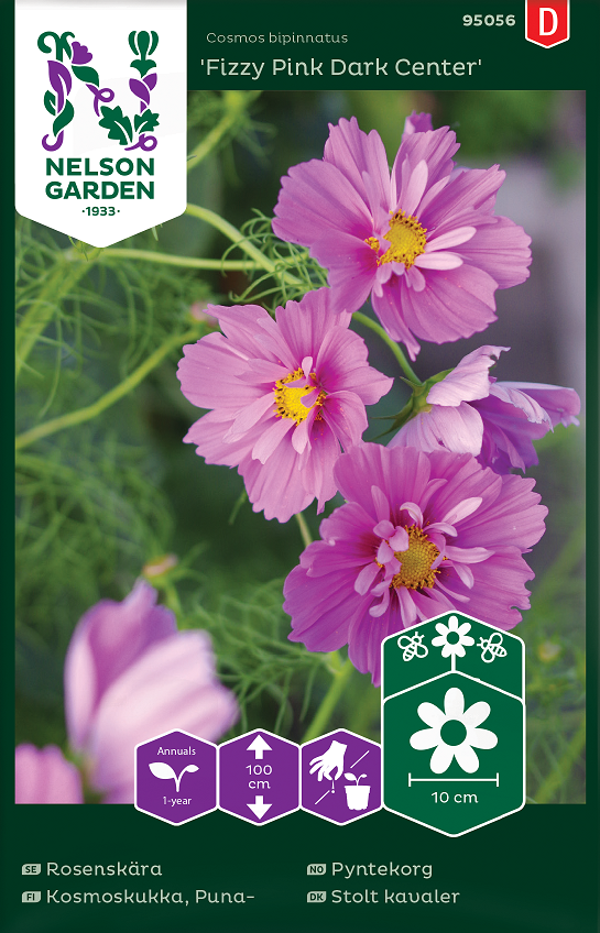 Rosenskära 'Fizzy Pink Dark Center' - Fröer