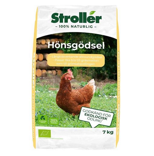 Stroller Hönsgödsel Ekologisk 7kg - Fröer