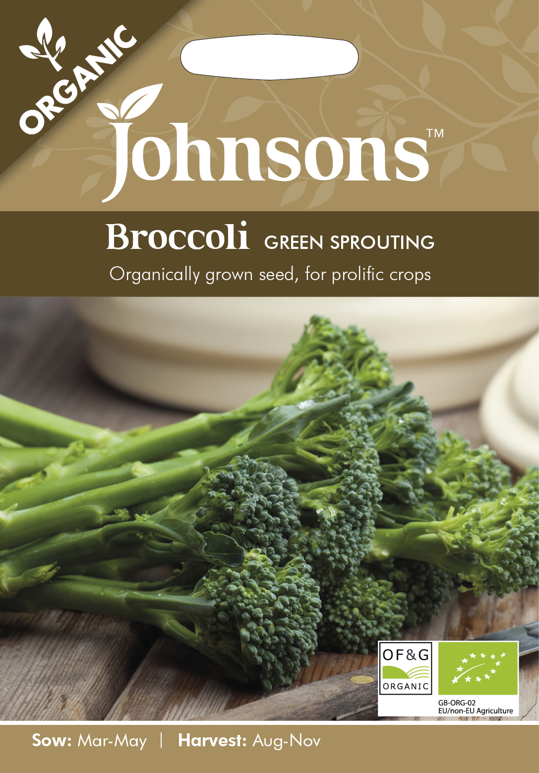 Broccoli  'Green Sprout' Organic - Fröer