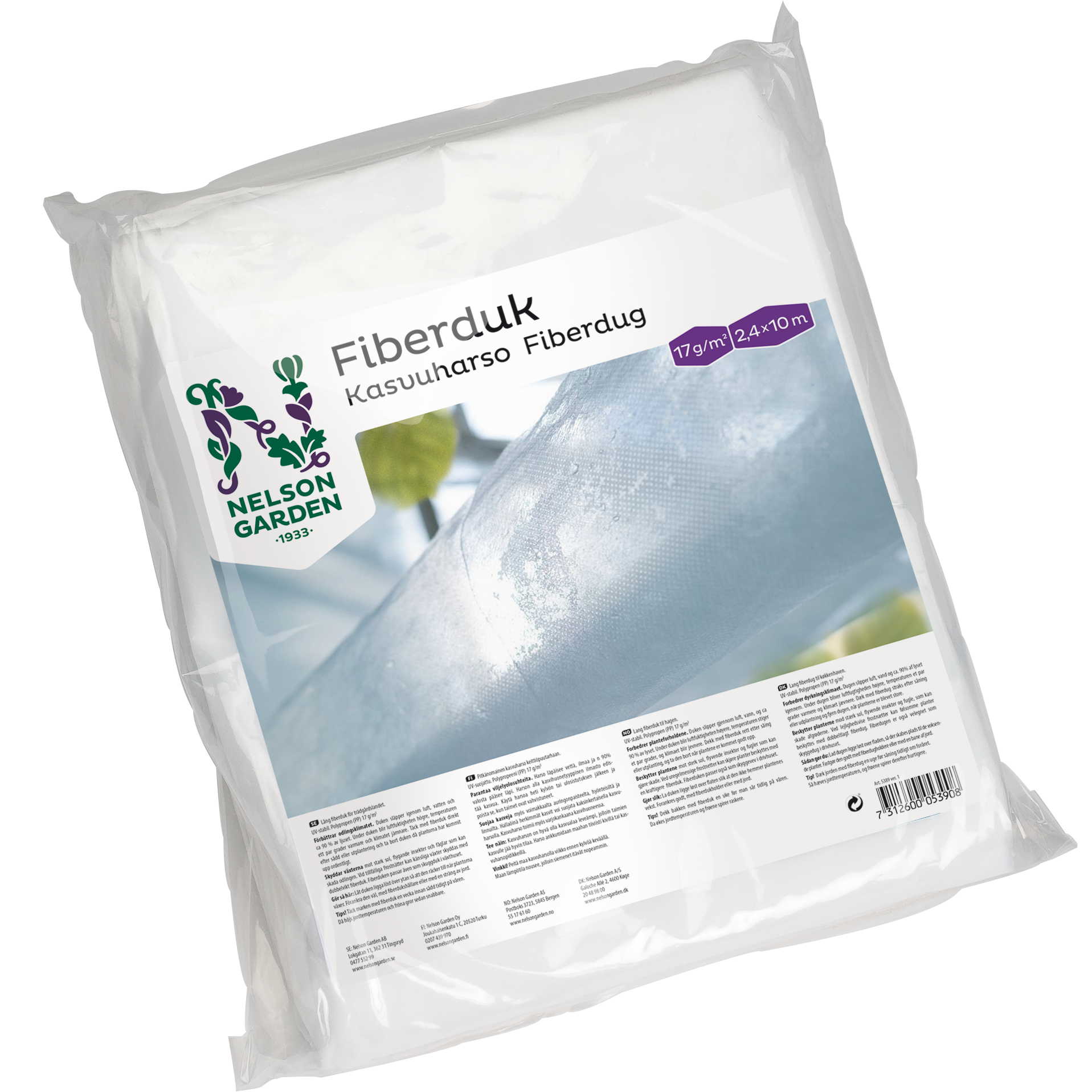 Fiberduk 2,4 x 10 m - Fröer