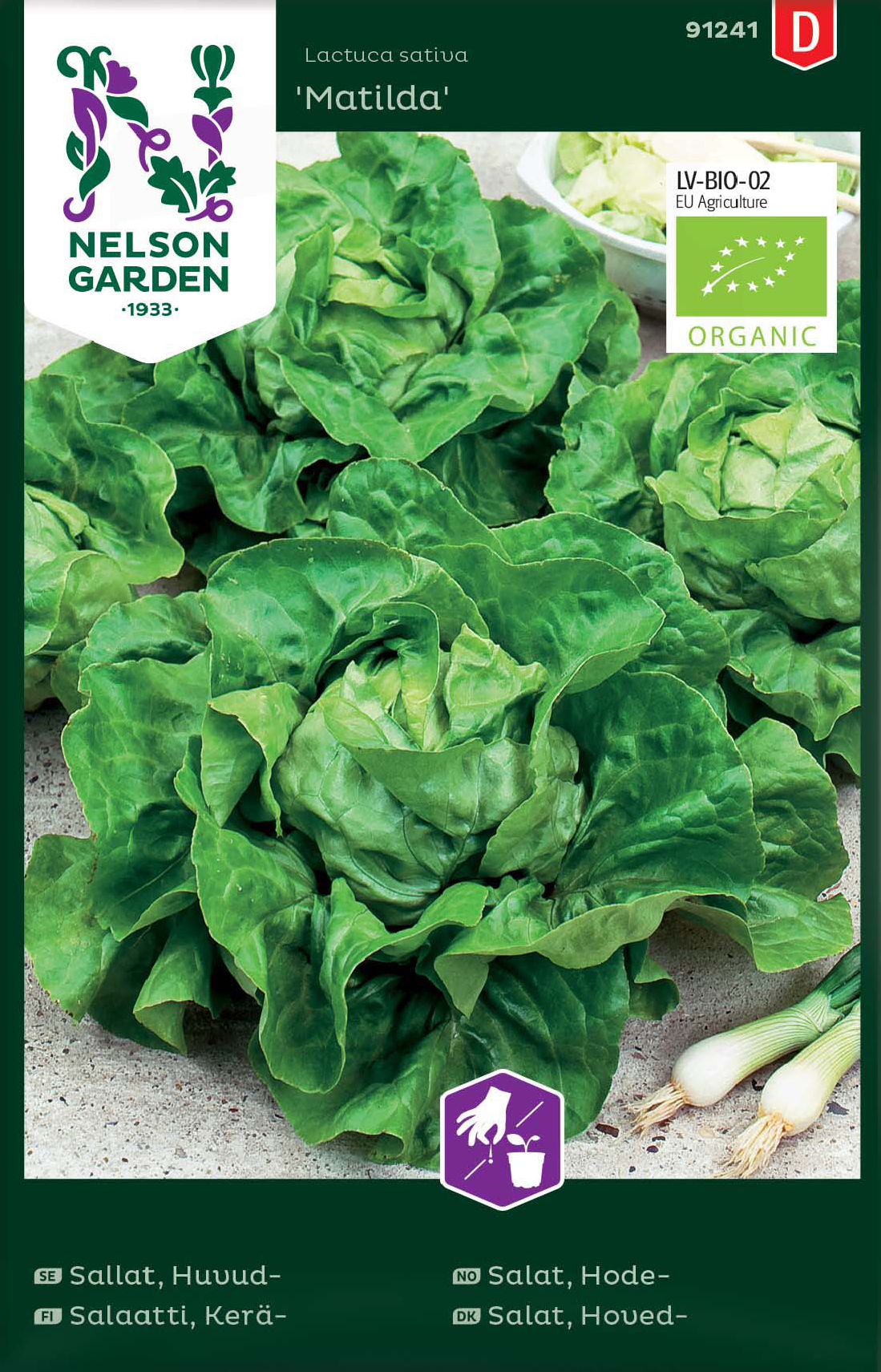Huvudsallat 'Matilda' Organic frö - Fröer