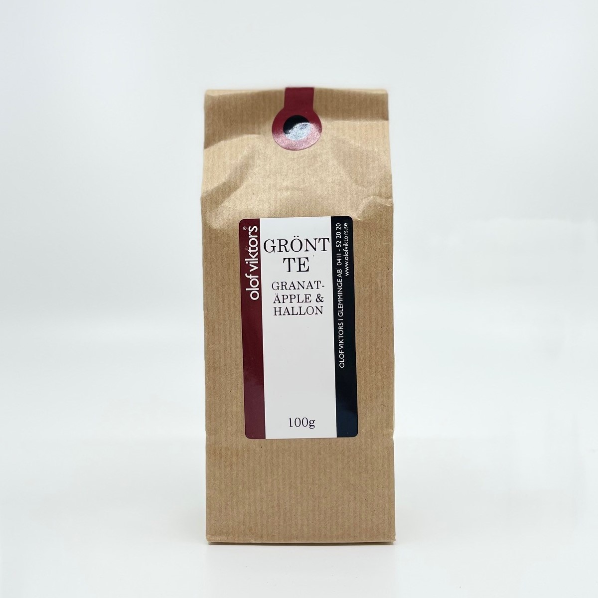 Grönt Te 'Granatäpple / Hallon' 100g - Fröer