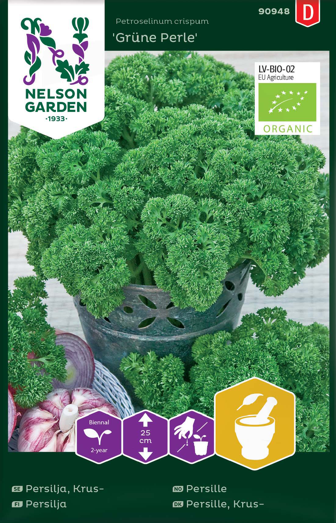 Krusbladig Persilja 'Grüne Perle' Organic frö - Fröer