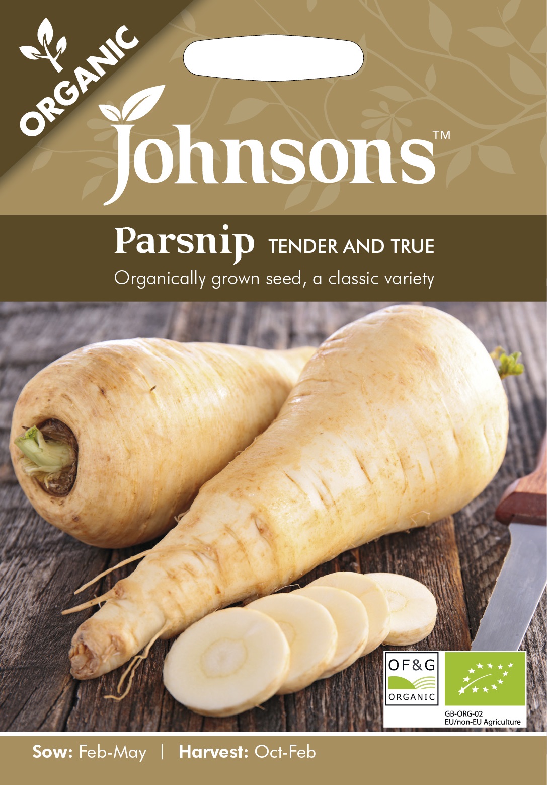Palsternacka 'Tender and True' Organic - Fröer
