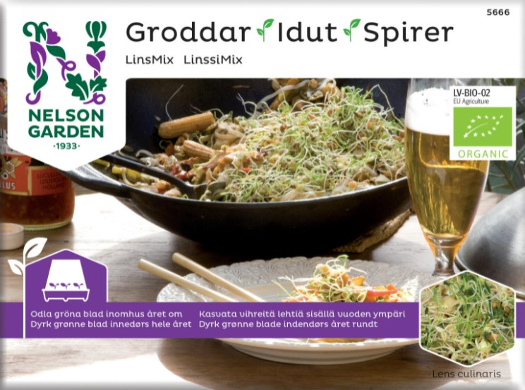 Groddar 'LinsMix' Organic - Fröer