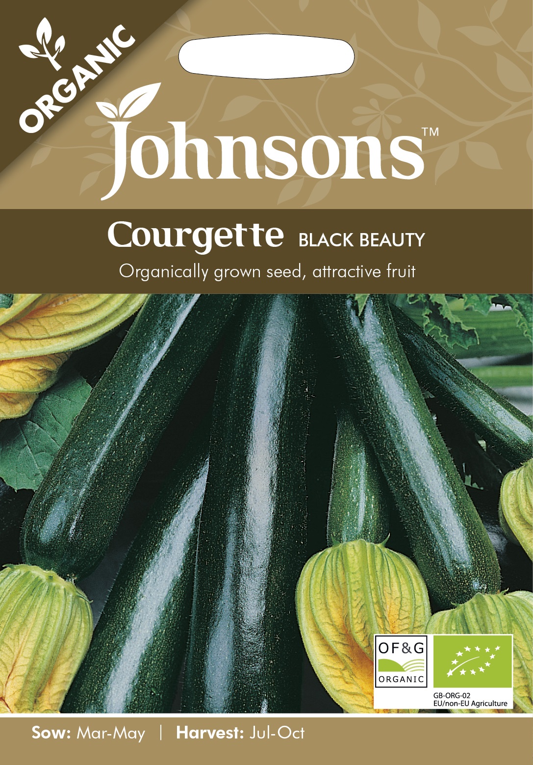 Sommarsquash 'Black Beauty' Organic - Fröer