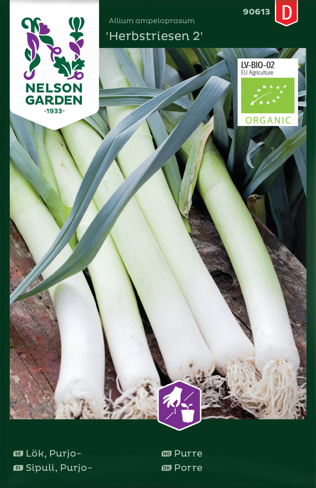 Purjolök 'Herbstriesen 2' Organic frö - Fröer