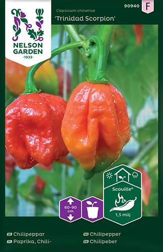 Chilipeppar 'Trinidad Scorpion' frö - Fröer