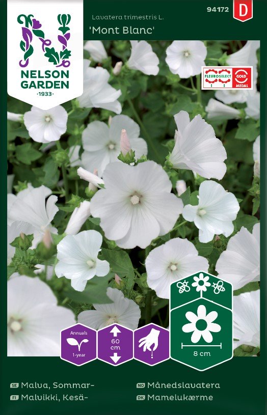 Sommarmalva 'Mont Blanc' frö - Fröer