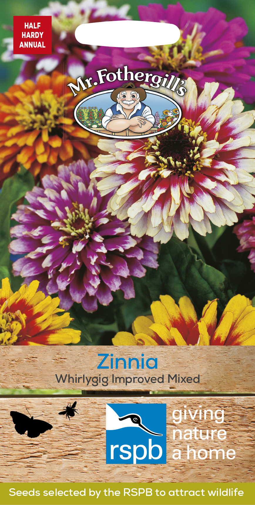 Zinnia 'Whirlygig' mix, frö - Fröer