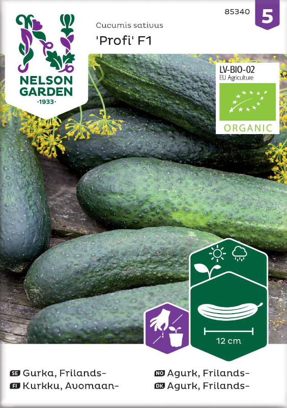 Frilandsgurka 'Profi F1' Organic frö - Fröer