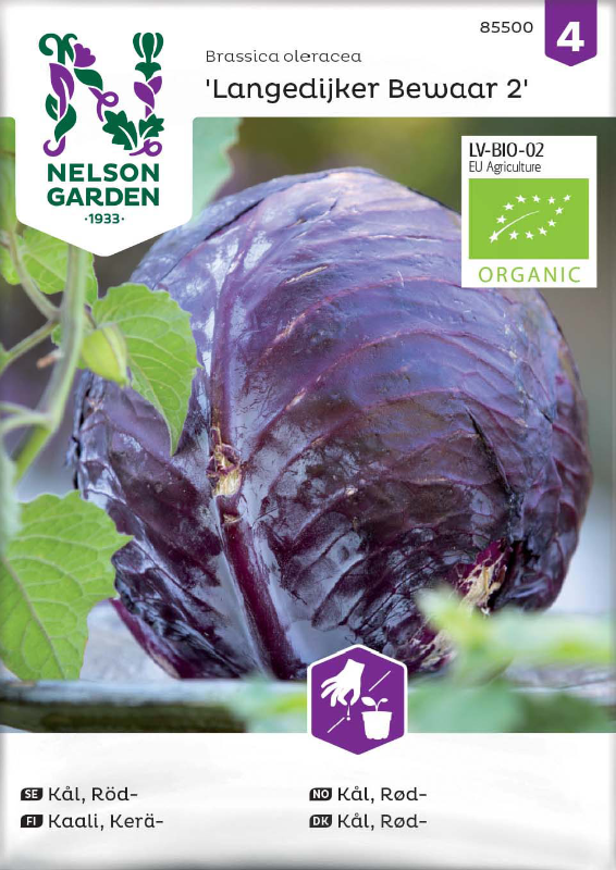 Rödkål 'Langedijker Bewaar 2' Organic frö - Fröer