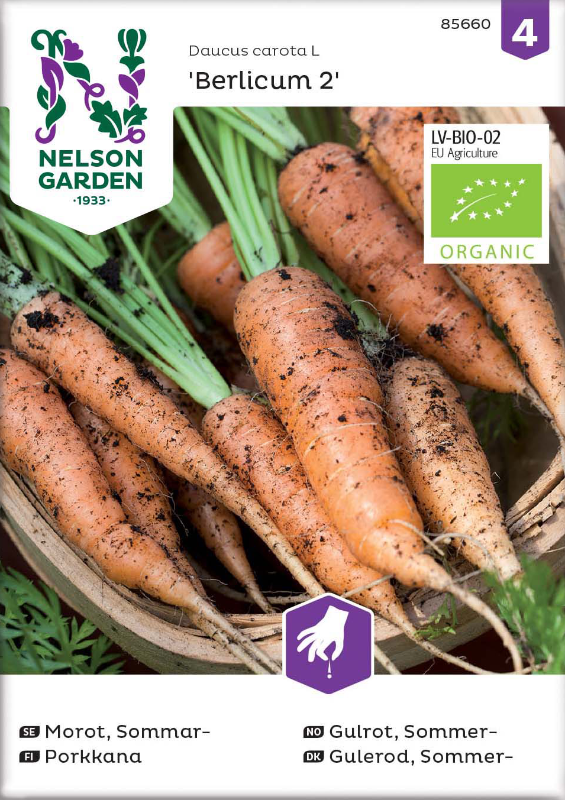 Sommarmorot 'Berlicum 2' Organic frö - Fröer