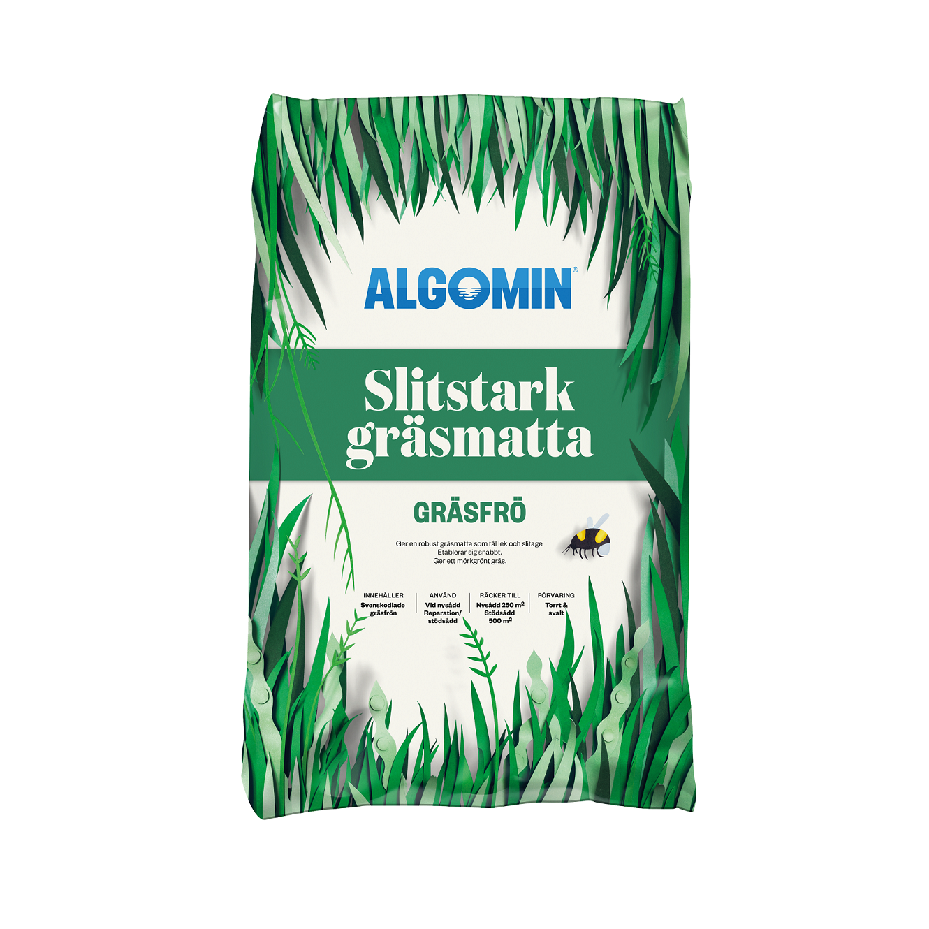 Algomin Gräsfrö 'Slitstark Gräsmatta' 5kg - Fröer
