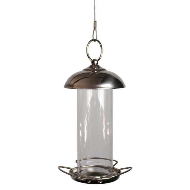 CARE-Bird Foderautomat till frö Mini 19,5cm - Silver - Fröer