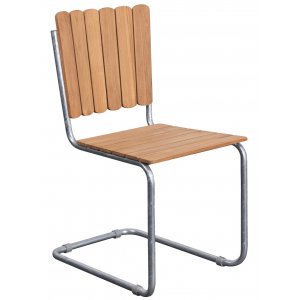 Möllan stapelbar stolar - Teak / Galvaniserat stål