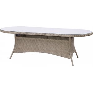 Menton ovalt matbord 230x100 cm - Natur