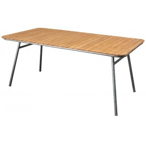 Möllan bord 176x90 cm - Teak / Galvaniserat stål