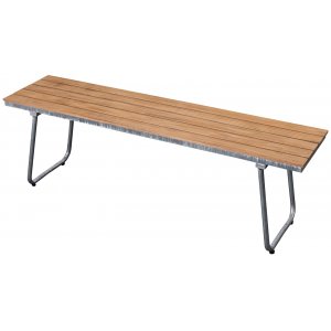 Möllan trädgårdsbänk - Teak / Galvaniserat stål