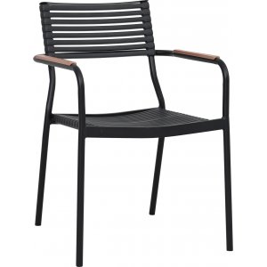 Pino stapelbar utestol - Svart / Beige