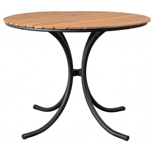 Holmsund runt bord 100 cm - Svart/acasia