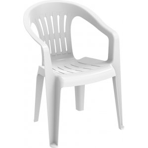 Plaststol - stapelbar plaststol | vit