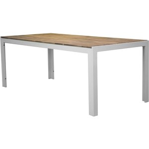 Balsjö matbord – Vit/akacia