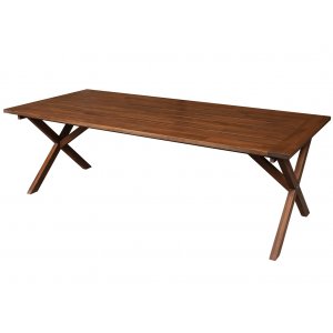 Oxford - Brunbetsat träbord 220cm