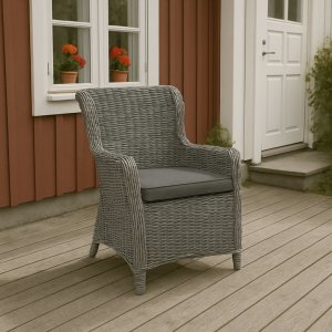 Trädgårdsstol - Jacksonville | Grå konstrotting