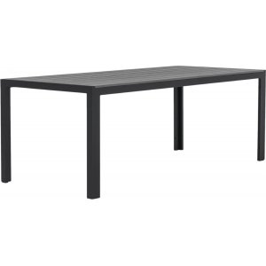 Las Vegas utebord 205x90 cm - Svart / Grå