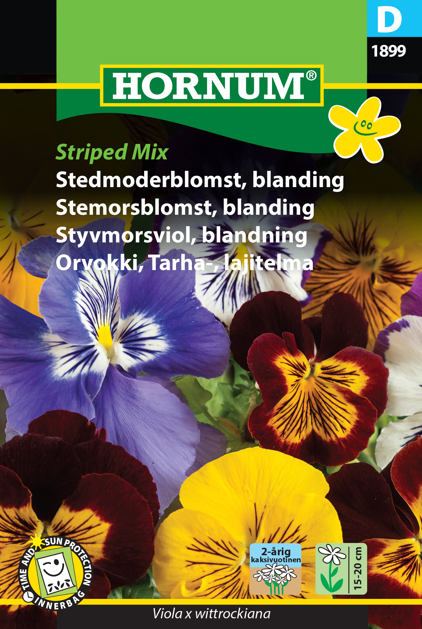 Styvmorsviol 'Striped Mix' frö - Fröer