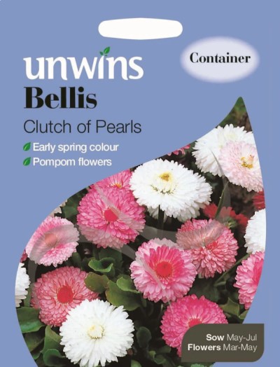 Tusensköna 'Clutch Of Pearls' Mix - Fröer