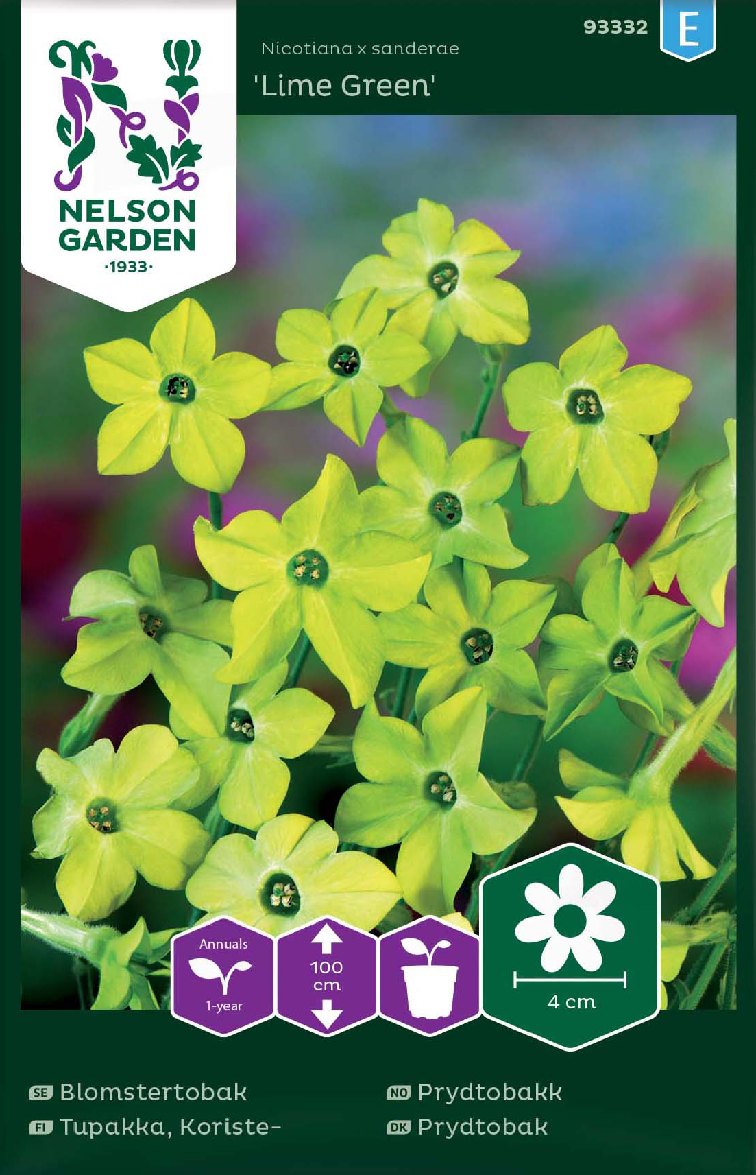 Blomstertobak 'Lime Green' frö - Fröer