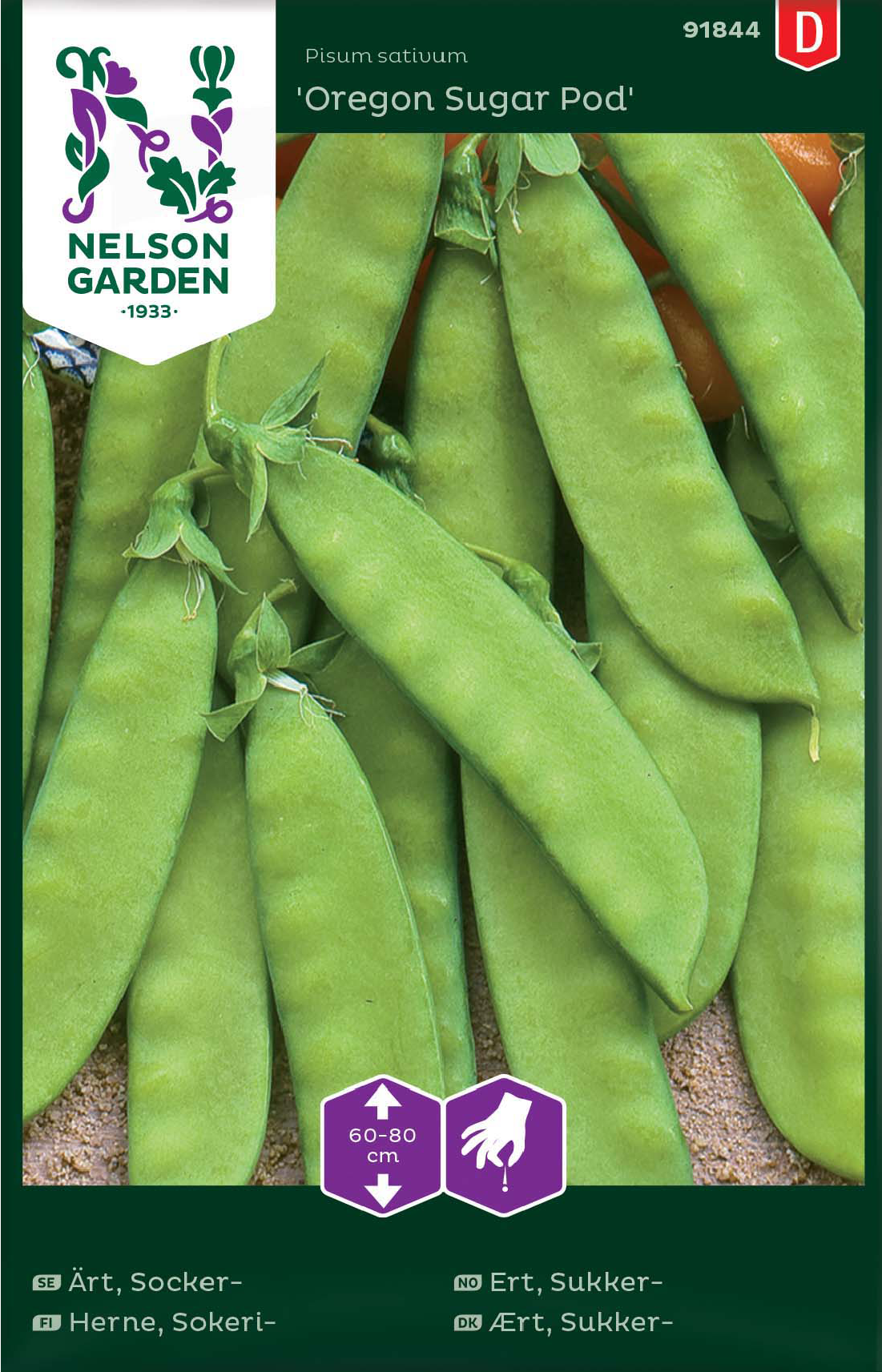 Sockerärt 'Oregon Sugar Pod' frö - Fröer