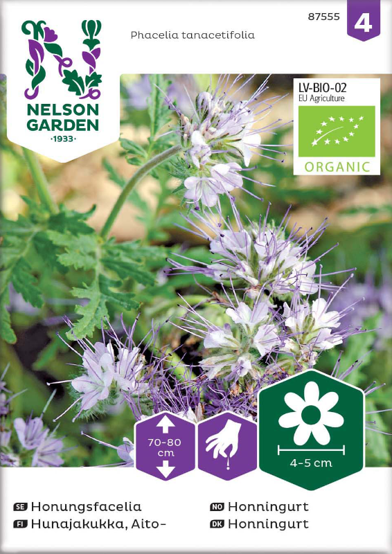 Honungsfacelia Organic frö - Fröer