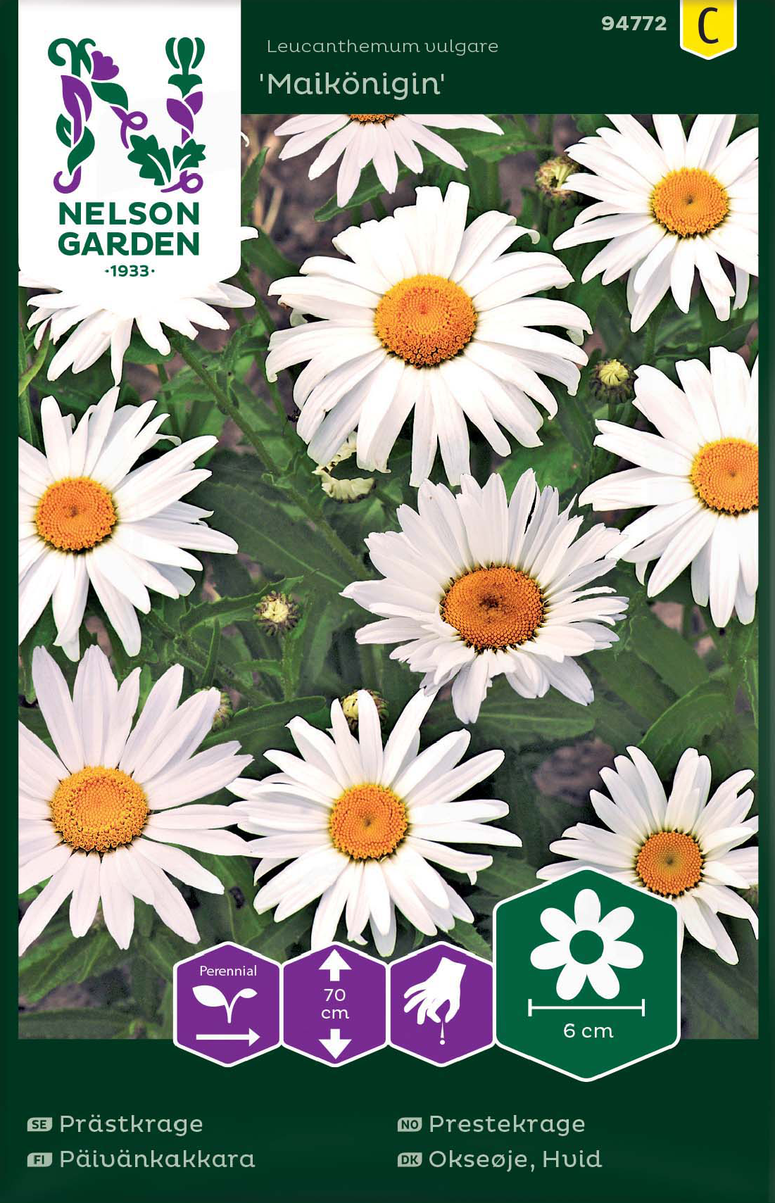 Prästkrage 'Maikönigin' frö - Fröer