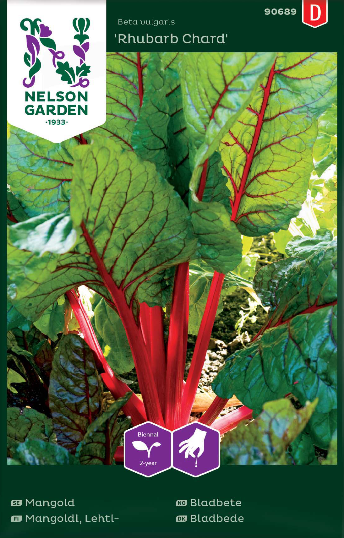 Mangold 'Rhubarb Chard' frö - Fröer