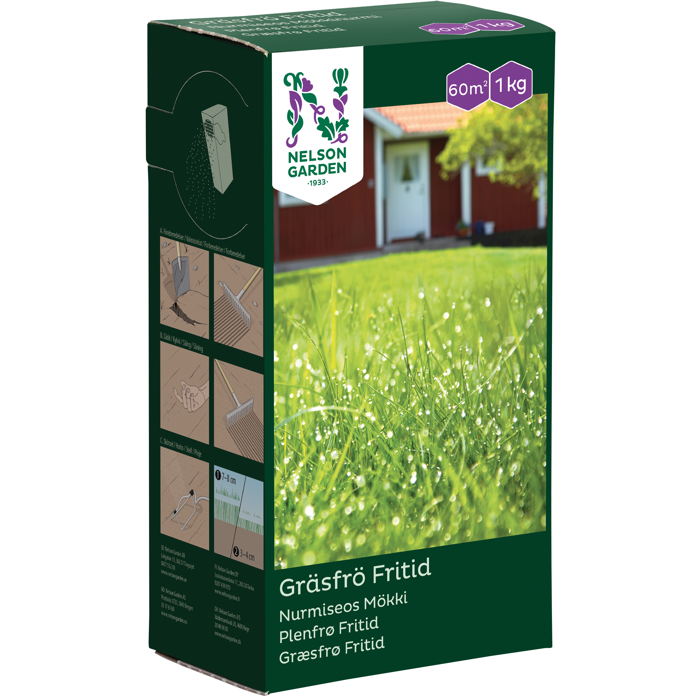 Gräsfrö Fritid 1kg - Fröer