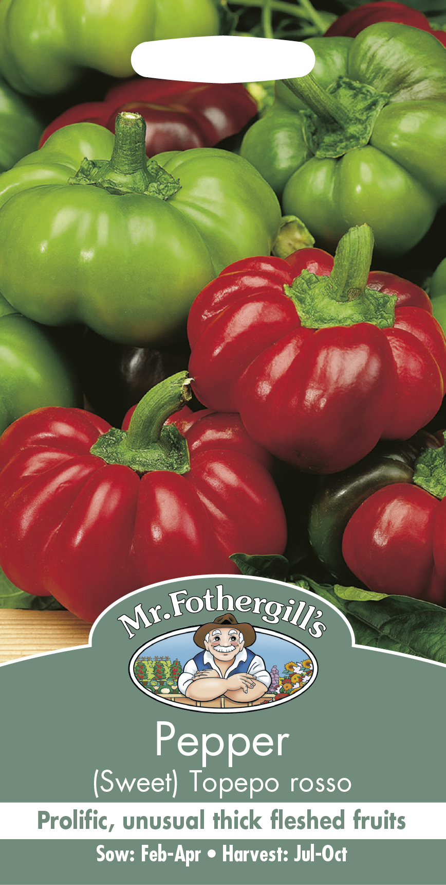 Paprika 'Topepo rosso F1' - Fröer