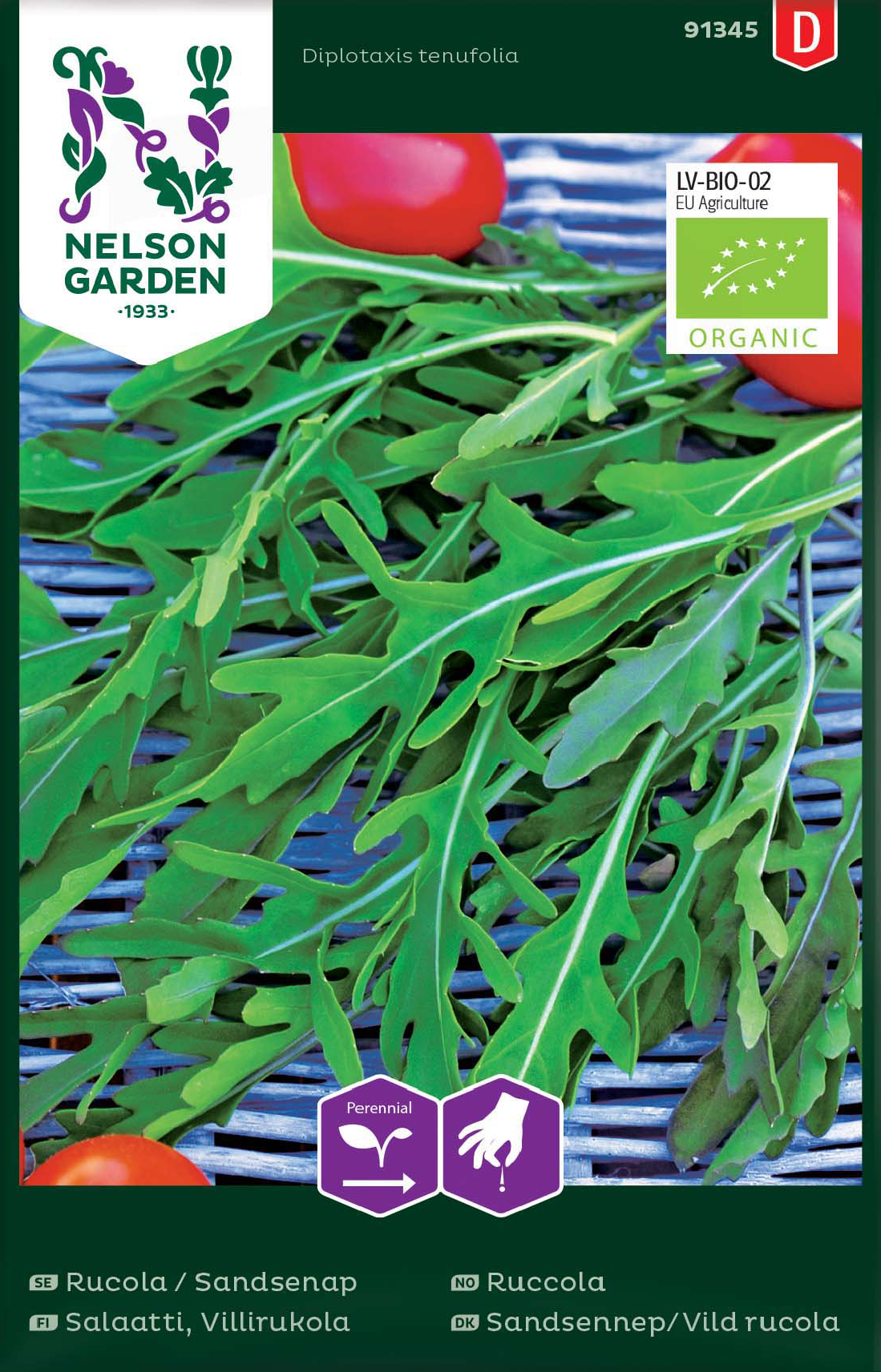 Rucola / Sandsenap, Organic - Fröer