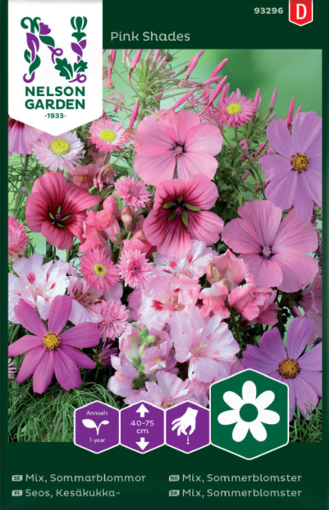 Sommarblommor Rosa mix frö - Fröer