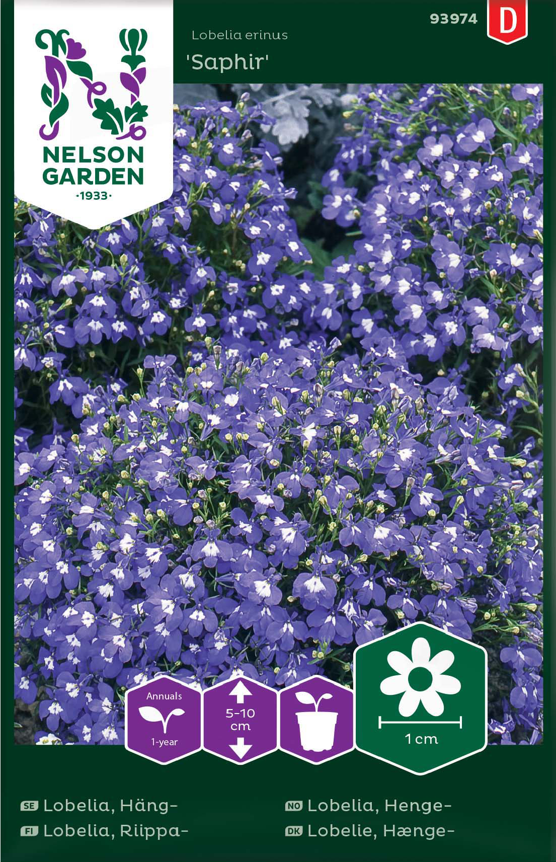 Hänglobelia 'Saphir' - Fröer