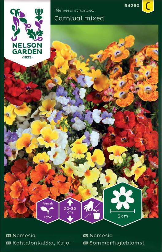 Nemesia 'Carnival' mix frö - Fröer