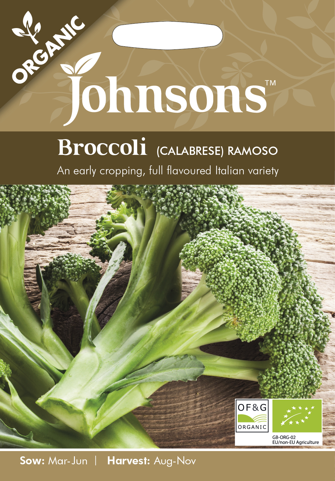 Broccoli  'Ramoso' Organic - Fröer