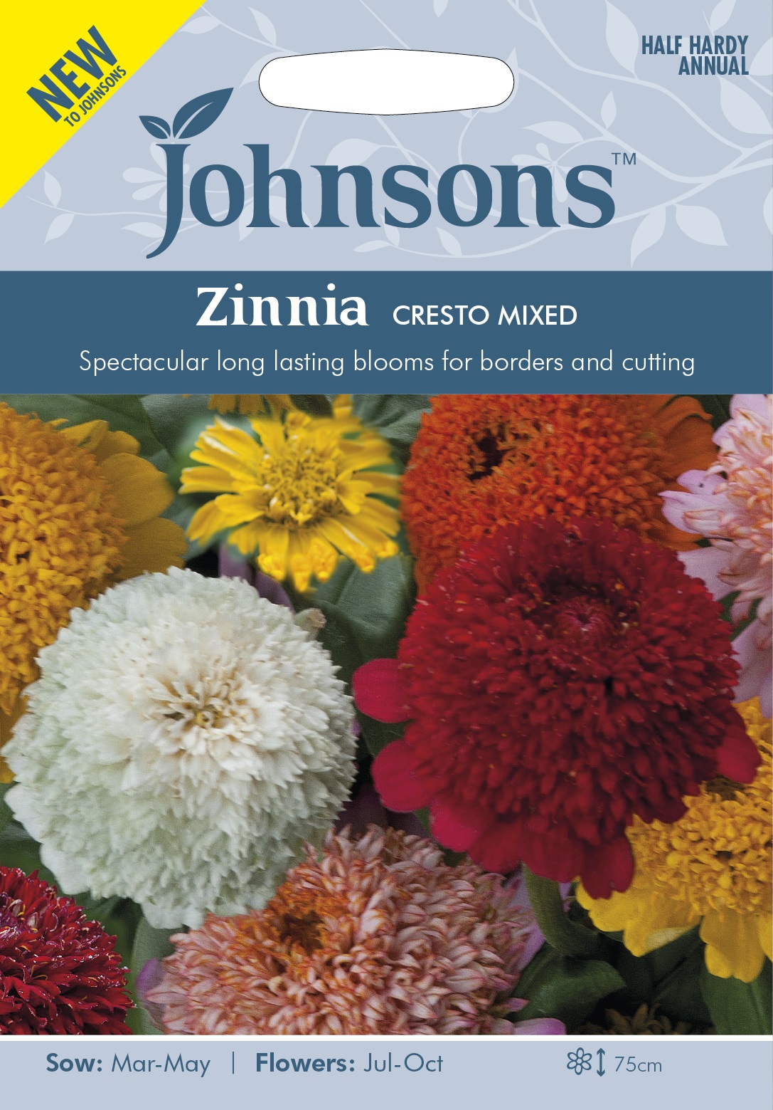 Zinnia 'Cresto mix' - Fröer