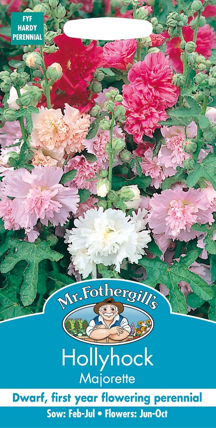 Stockros 'Majorette' mix, frö - Fröer