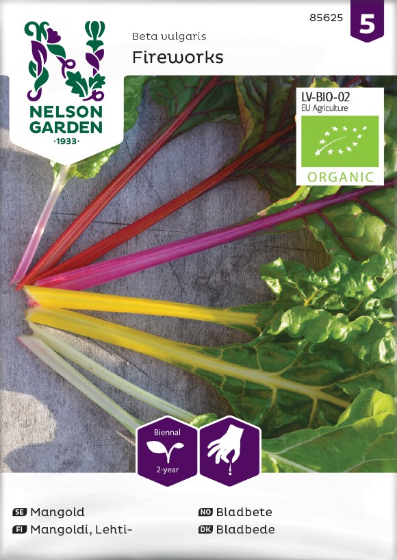 Mangold 'Fireworks' Organic - Fröer