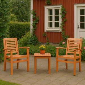 Cafégrupp Hampton - 50 cm + Rengöringsspray för utemöbler