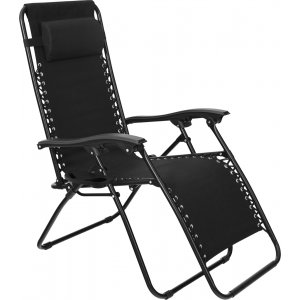 Amalia solstol - Svart Baden Baden + Rengöringsspray för utemöbler